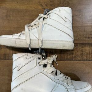 Zadig & Voltaire White High-Top Sneakers